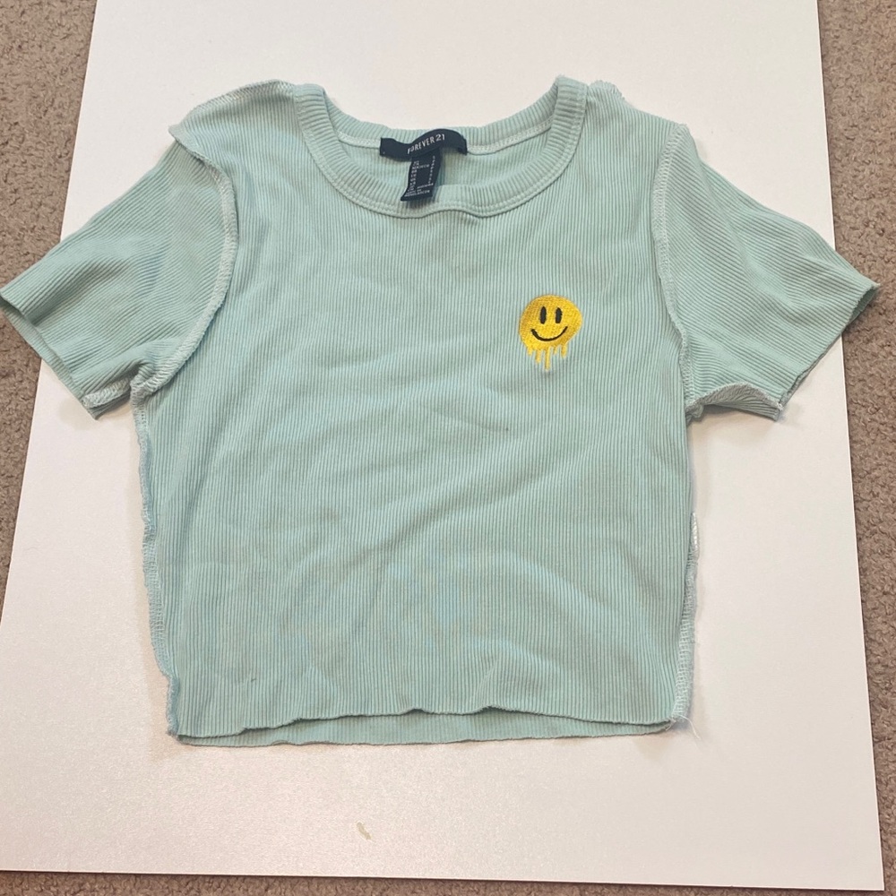 Smily Face Crop Top